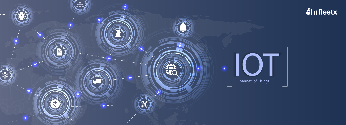 IoT in transportation enabling real-time fleet tracking, fuel monitoring, safer driving and efficient logistics.