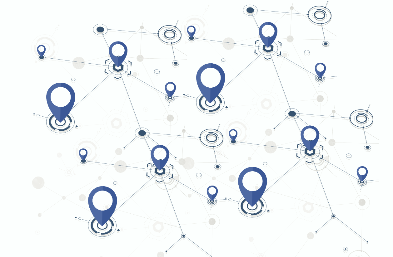 GPS fleet tracking network showing real-time vehicle location monitoring and logistics visibility across India.