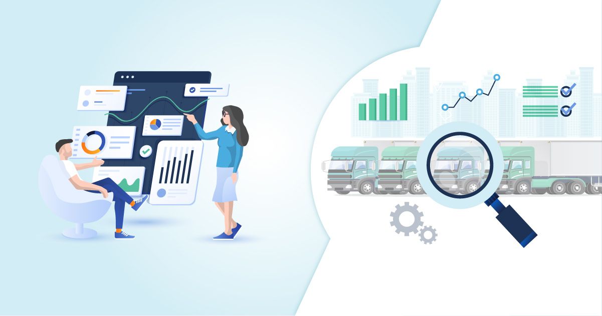 Fleet expense analysis dashboard showing fleet cost optimization, vehicle operating costs and transport management insights