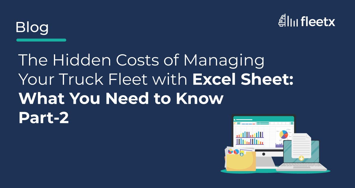 Fleet management software dashboard replacing Excel sheets for truck fleet tracking, vehicle monitoring and logistics management
