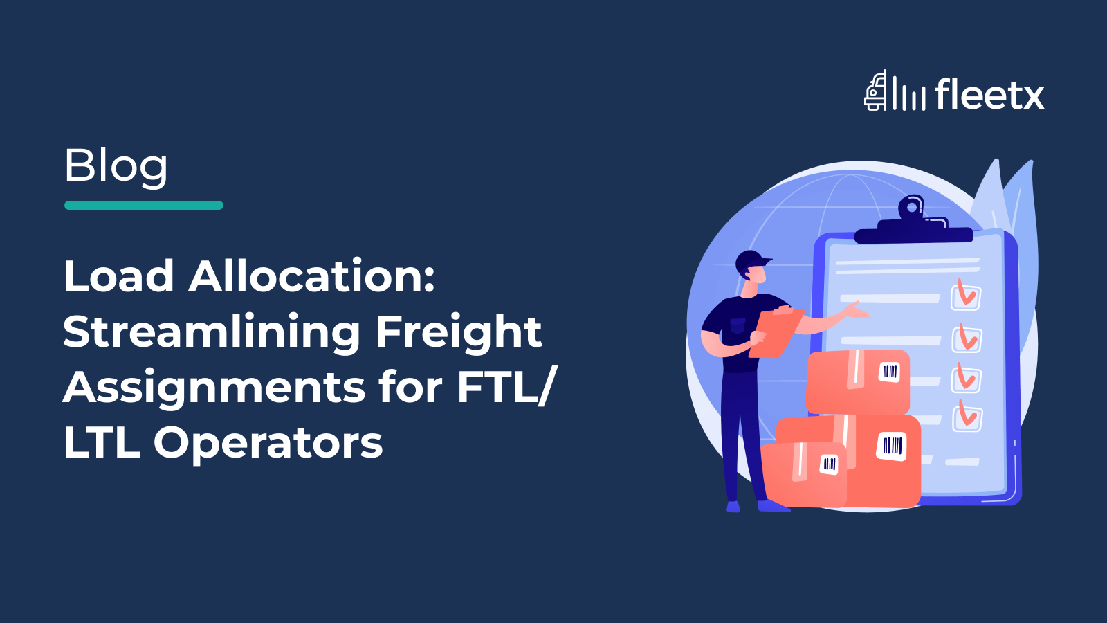 Load allocation dashboard optimizing FTL and LTL freight assignments with AI for efficient transport management